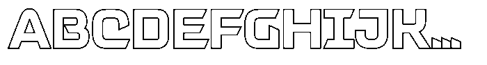 Maxina Outline Font UPPERCASE