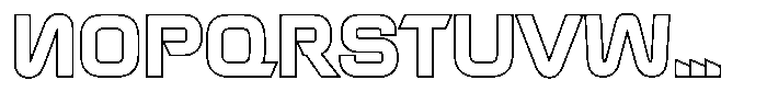 Maxina Outline Font UPPERCASE