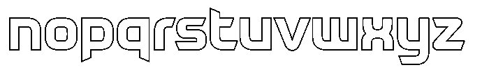 Maxina Outline Font LOWERCASE