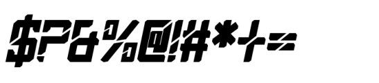Maxispeed Italic Font OTHER CHARS