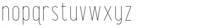 Maxwell Sans UltraLight Font LOWERCASE