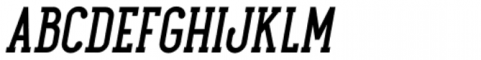 Maxwell Slab DemiBold Italic Font UPPERCASE