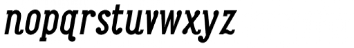 Maxwell Slab DemiBold Italic Font LOWERCASE