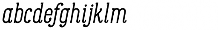 Maxwell Slab Italic Font LOWERCASE