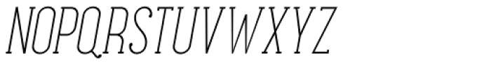 Maxwell Slab Light Italic Font UPPERCASE