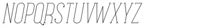 Maxwell Slab UltraLight Italic SC Font UPPERCASE