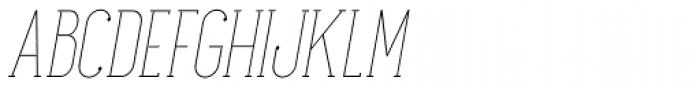 Maxwell Slab UltraLight Italic Font UPPERCASE