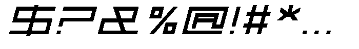 Maya Indigo Italic Font OTHER CHARS