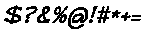 Maya Memo Bold Italic Font OTHER CHARS