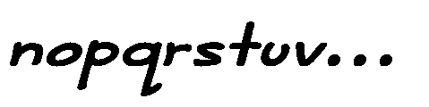 Maya Memo Bold Italic Font LOWERCASE