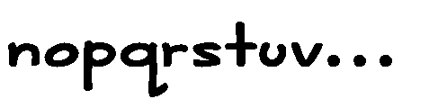 Maya Memo Bold Font LOWERCASE