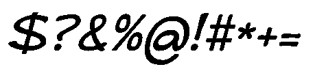 Maya Memo Italic Font OTHER CHARS