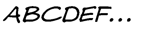 Maya Memo Italic Font UPPERCASE