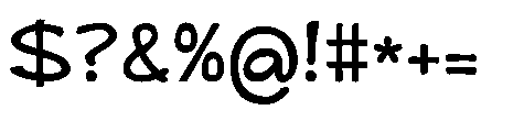 Maya Memo Regular Font OTHER CHARS