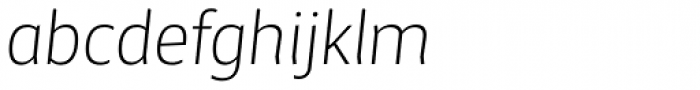 Maya Samuels ExtraLight Italic Font LOWERCASE