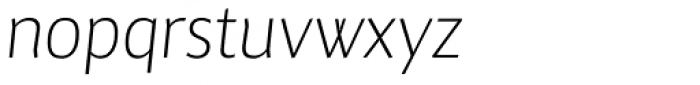 Maya Samuels OsF ExtraLight Italic Font LOWERCASE