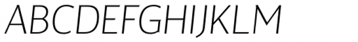 Maya Samuels Pro ExtraLight Italic Font UPPERCASE