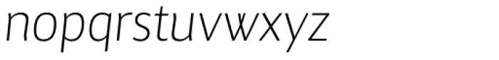 Maya Samuels Pro ExtraLight Italic Font LOWERCASE