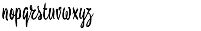 Maya Script Bold Font LOWERCASE