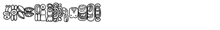 Mayan Back Affixes 1 FONT