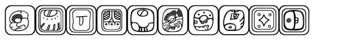 Mayan Days Font OTHER CHARS