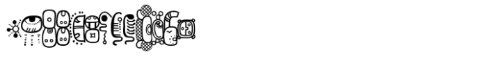 Mayan Front Affixes 2 Font UPPERCASE