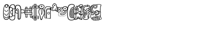 Mayan Front Affixes 2 FONT