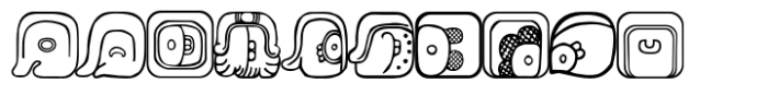 Mayan Main Sign 1 Font OTHER CHARS