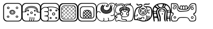 Mayan Main Sign2 Font OTHER CHARS