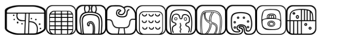 Mayan Main Sign2 Font OTHER CHARS