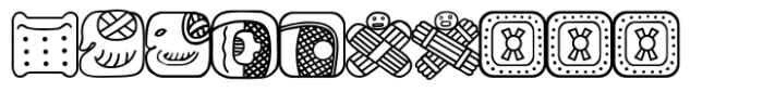 Mayan Main Sign2 Font UPPERCASE