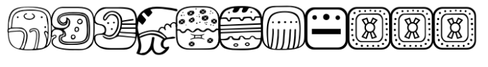 Mayan Main Sign2 Font UPPERCASE