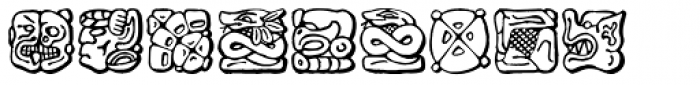 Mayan Font UPPERCASE