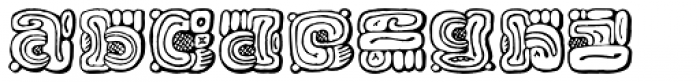 Mayan Font LOWERCASE