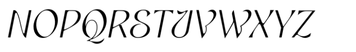Mayari Italic Font UPPERCASE