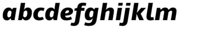 Mayberry Pro ExtraBold Italic Font LOWERCASE
