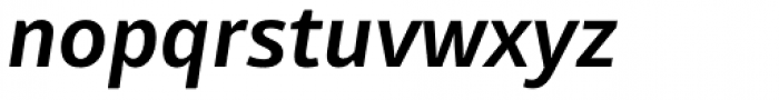 Mayberry WGL SemiBold Italic Font LOWERCASE