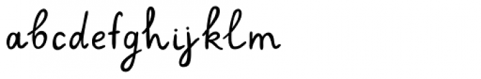 Maybug MS Handwritten Font LOWERCASE