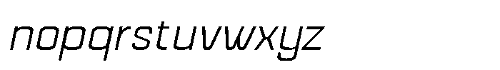 Mazestic Sans Extra Light Italic Font LOWERCASE