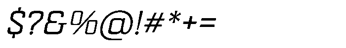 Mazestic Sans Light Italic Font OTHER CHARS