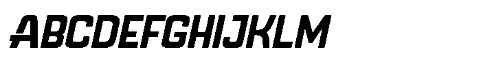 Mazestic Sans Semi Bold Italic Font UPPERCASE