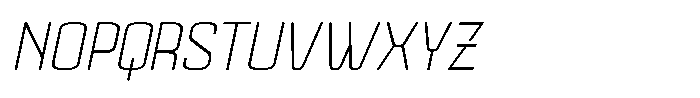 Mazestic Sans Thin Italic Font UPPERCASE
