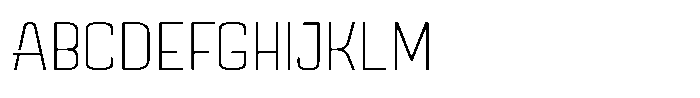 Mazestic Sans Thin Font UPPERCASE