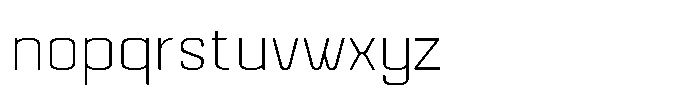 Mazestic Sans Thin Font LOWERCASE