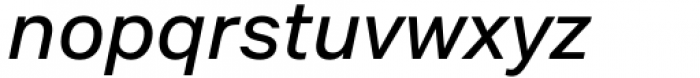 Mazin Medium Italic Font LOWERCASE