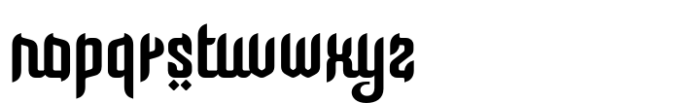 Mazinah Font LOWERCASE