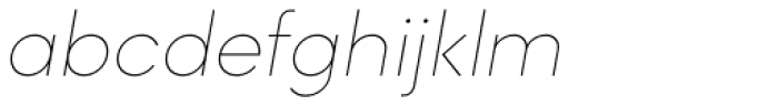 Mazzard M Thin Italic Font LOWERCASE