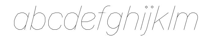 MAD Sans Light Italic Font LOWERCASE