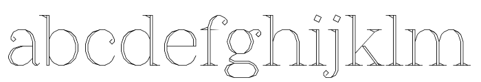 MAD Serif Font LOWERCASE