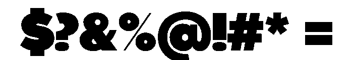 MaaxDisplay Ultra Font OTHER CHARS